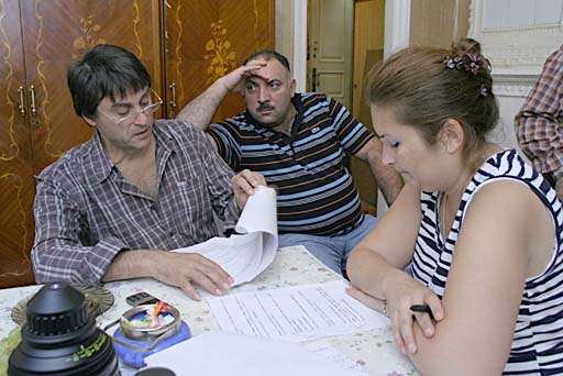 Специалисты "Мосфильма" снимают картину с участием Сархана Сархана и Бахрама Багирзаде (фото)