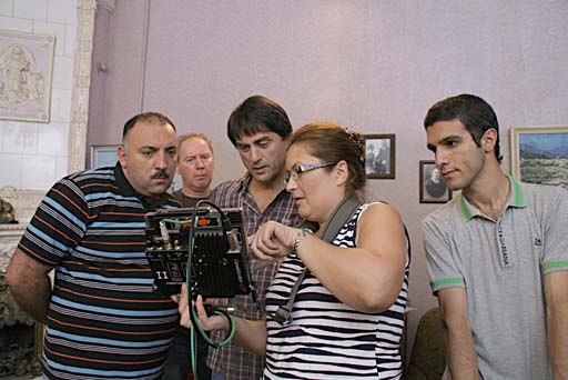 Специалисты "Мосфильма" снимают картину с участием Сархана Сархана и Бахрама Багирзаде (фото)