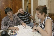 Специалисты "Мосфильма" снимают картину с участием Сархана Сархана и Бахрама Багирзаде (фото)