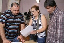 Специалисты "Мосфильма" снимают картину с участием Сархана Сархана и Бахрама Багирзаде (фото)