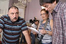 Специалисты "Мосфильма" снимают картину с участием Сархана Сархана и Бахрама Багирзаде (фото)