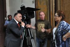 Специалисты "Мосфильма" снимают картину с участием Сархана Сархана и Бахрама Багирзаде (фото)