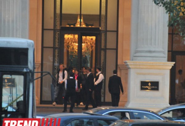 Шакира отправилась на репетицию в Baku Crystal Hall (фото)