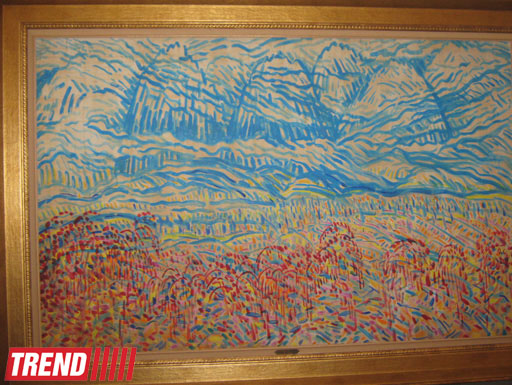 В Баку представлены работы и художественный альбом Саттара Бахлулзаде (фотосессия)