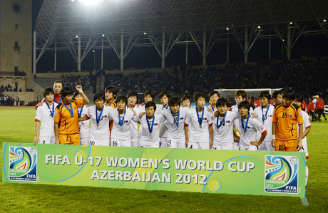 Президент Ильхам Алиев наблюдал за финальной игрой чемпионата мира по футболу среди женщин ФИФА U-17 (версия 2) (ФОТО)