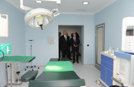 Президент Ильхам Алиев ознакомился с капитальным ремонтом Имишлинской районной центральной больницы (ФОТО)
