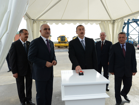 Президент Ильхам Алиев прибыл в Имишлинский район (ФОТО)
