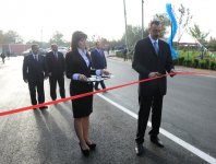 Президент Ильхам Алиев принял участие в открытии автомобильной дороги Бейляган-Кябирли-Бахарабад (версия 2) (ФОТО)