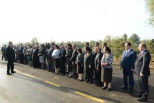 Президент Ильхам Алиев принял участие в открытии автомобильной дороги Бейляган-Кябирли-Бахарабад (версия 2) (ФОТО)
