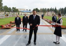 Президент Ильхам Алиев принял участие в открытии в Имишли Центра Гейдара Алиева (ФОТО)
