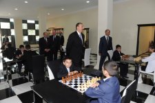 Президент Ильхам Алиев принял участие в открытии Имишлинской шахматной школы (ФОТО)