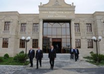 Президент Азербайджана принял участие в открытии нового здания Историко-краеведческого музея и Художественной галереи в Саатлы (ФОТО)