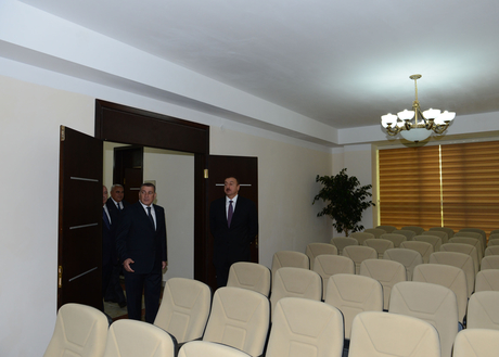 Ильхам Алиев принял участие в открытии здания Саатлинской районной организации правящей партии (ФОТО)