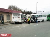 В поселке Забрат столкнулись два пассажирских автобуса (фото)