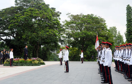 В Сингапуре состоялась официальная встреча Президента Азербайджана (ФОТО)