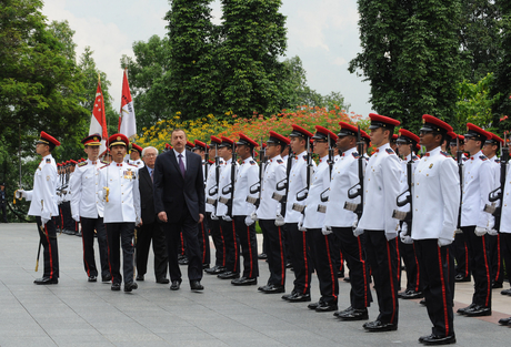 В Сингапуре состоялась официальная встреча Президента Азербайджана (ФОТО)