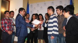 Ведущие и финалисты телевикторины "Миссия - студент" стали гостями азербайджанской молодежи в Украине (фото)