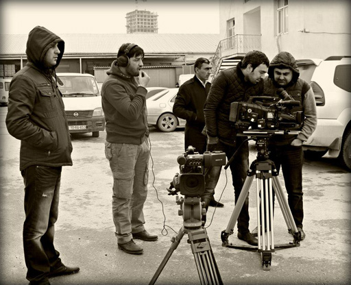 В Азербайджане снимается сериал в жанре криминальной драмы "Пятно" (фотосессия)