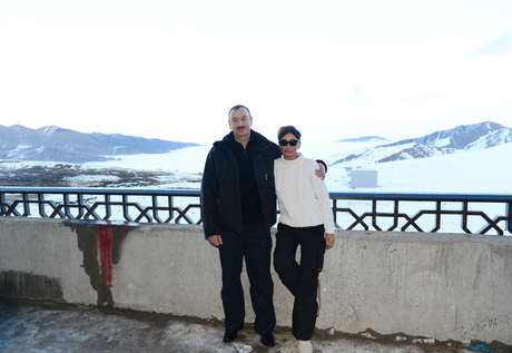 Президент Азербайджана и его супруга приняли участие в открытии отеля «Гая», входящего в Шахдагский зимне-летний туристический комплекс (ФОТО)