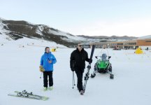 Президент Азербайджана и его супруга приняли участие в открытии отеля «Гая», входящего в Шахдагский зимне-летний туристический комплекс (ФОТО)