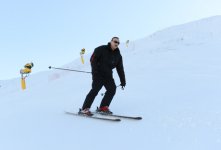 Президент Азербайджана и его супруга приняли участие в открытии отеля «Гая», входящего в Шахдагский зимне-летний туристический комплекс (ФОТО)