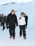 Президент Азербайджана и его супруга приняли участие в открытии отеля «Гая», входящего в Шахдагский зимне-летний туристический комплекс (ФОТО)