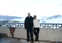 Президент Азербайджана и его супруга приняли участие в открытии отеля «Гая», входящего в Шахдагский зимне-летний туристический комплекс (ФОТО)