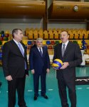 Президент Азербайджана принял участие в открытии административного здания волейбольного клуба "Азерйол" (ФОТО)
