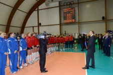 Президент Азербайджана принял участие в открытии административного здания волейбольного клуба "Азерйол" (ФОТО)