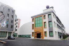 Президент Азербайджана принял участие в открытии административного здания волейбольного клуба "Азерйол" (ФОТО)