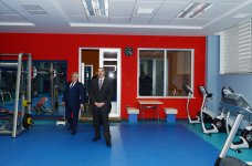 Президент Азербайджана принял участие в открытии административного здания волейбольного клуба "Азерйол" (ФОТО)