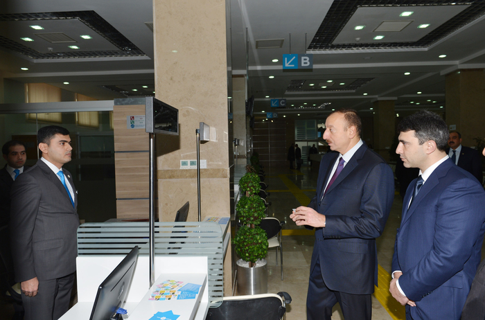 Президент Азербайджана принял участие в открытии здания Госагентства “ASAN” (версия 2) (ФОТО)