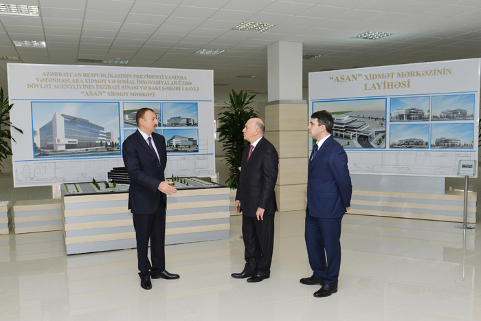 Президент Азербайджана принял участие в открытии здания Госагентства “ASAN” (версия 2) (ФОТО)