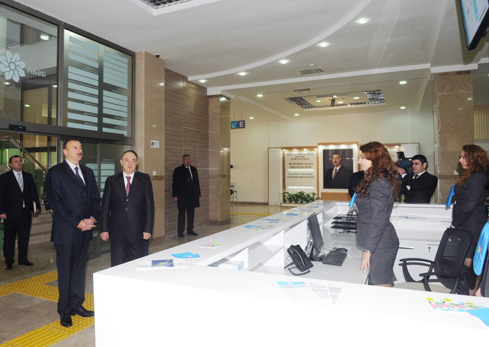 Президент Азербайджана принял участие в открытии здания Госагентства “ASAN” (версия 2) (ФОТО)