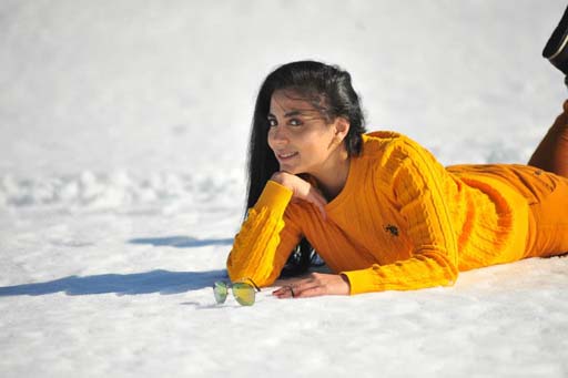 Телеведущая Нана Агамалыева реализовала фотопроект в Улудаге (фотосессия)