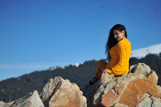 Телеведущая Нана Агамалыева реализовала фотопроект в Улудаге (фотосессия)