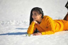 Телеведущая Нана Агамалыева реализовала фотопроект в Улудаге (фотосессия)