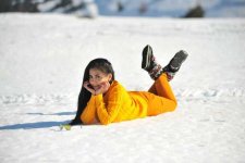 Телеведущая Нана Агамалыева реализовала фотопроект в Улудаге (фотосессия)