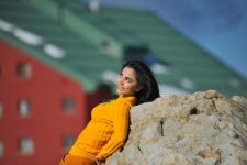 Телеведущая Нана Агамалыева реализовала фотопроект в Улудаге (фотосессия)