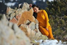 Телеведущая Нана Агамалыева реализовала фотопроект в Улудаге (фотосессия)