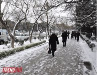 Заснеженный Баку (фотосессия)