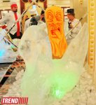 Необычные ледяные фигуры - вазы для фруктов кулинара Джейхана Нура (фотосессия)