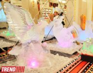 Необычные ледяные фигуры - вазы для фруктов кулинара Джейхана Нура (фотосессия)