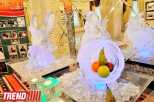 Необычные ледяные фигуры - вазы для фруктов кулинара Джейхана Нура (фотосессия)