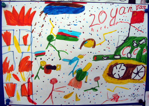 Трагедия 20 января в рисунках детей (фотосессия)