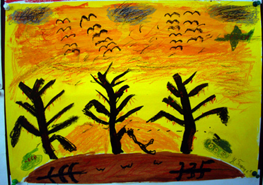 Трагедия 20 января в рисунках детей (фотосессия)