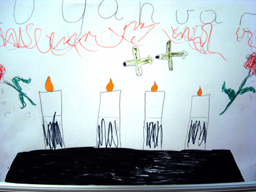 Трагедия 20 января в рисунках детей (фотосессия)