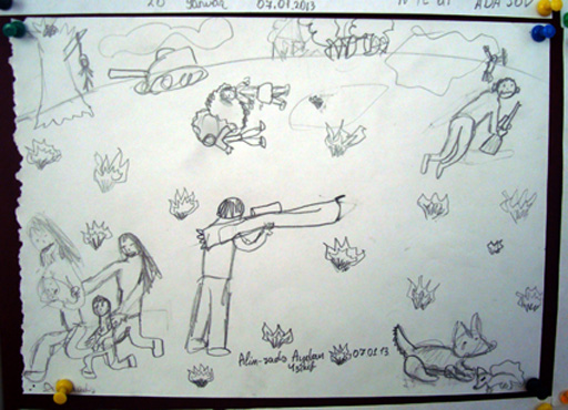 Трагедия 20 января в рисунках детей (фотосессия)