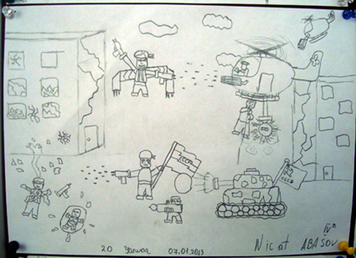 Трагедия 20 января в рисунках детей (фотосессия)