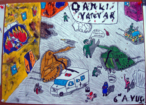 Трагедия 20 января в рисунках детей (фотосессия)